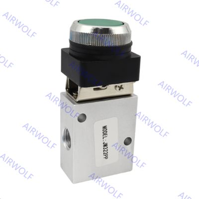 Sunrise JM Series JM322, JM322PB, JM322PP, J322PPL 3/2 way Mechanical Manual Valves 1/4"