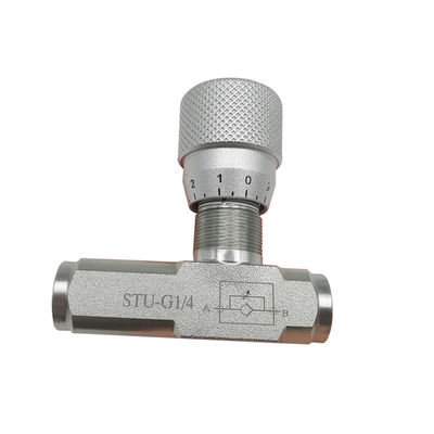 Unidirectional Throttle STU Check Air Flow Control Valves