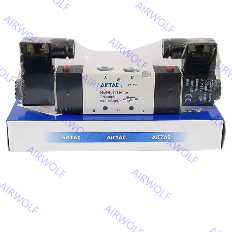 4V310-08/10, 4V320-08/10 AIRTAC 4V300 Series 5/2 way Electric Solenoid Valve 1/4", 3/8"