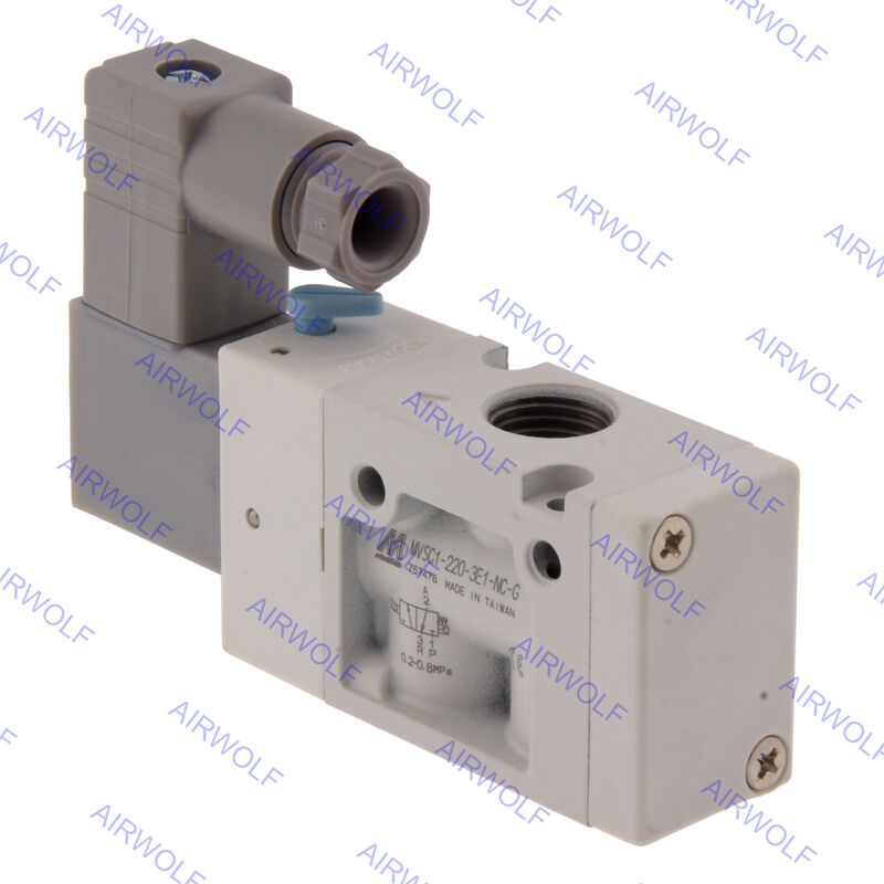 MVSC1-220-3E1-NC MVSC1-220-3E1-NO MVSC1-220-3E2 Mindman 3/2 way Solenoid Valve 1/4"