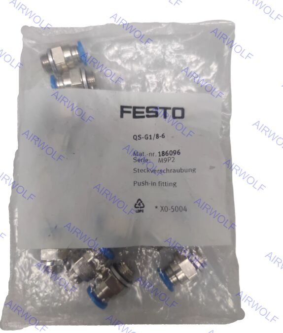 Festo QS-G1/8-4 QS-G1/8-4-100 QS-G1/8-6 QS-G1/8-6-100 QS Series Push-in Fitting